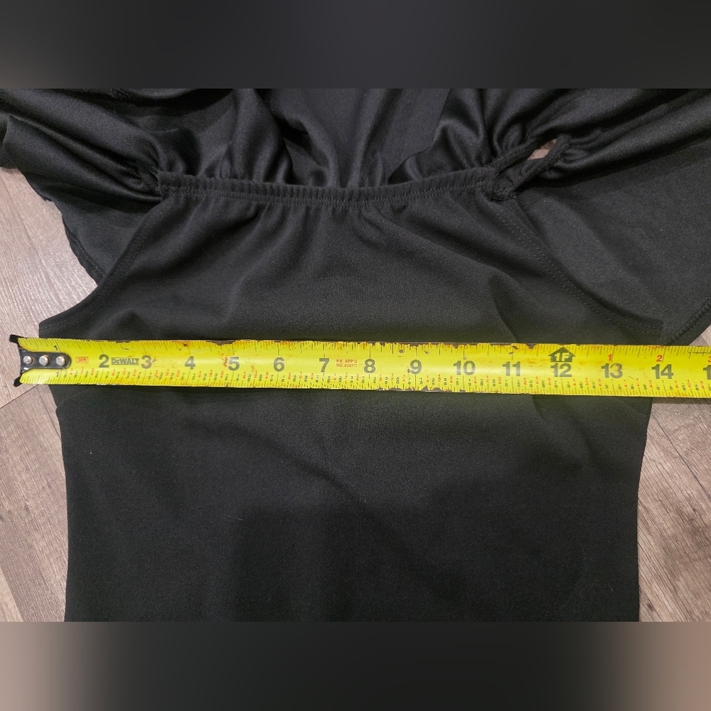 Shop17 Mermaid Dress Flutter Ruffle Whimsigoth Goth Stretch Morticia Addams Y2k - Picture 8 of 12